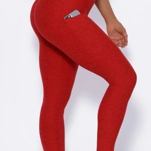Bombshell contour leggings S sunset red